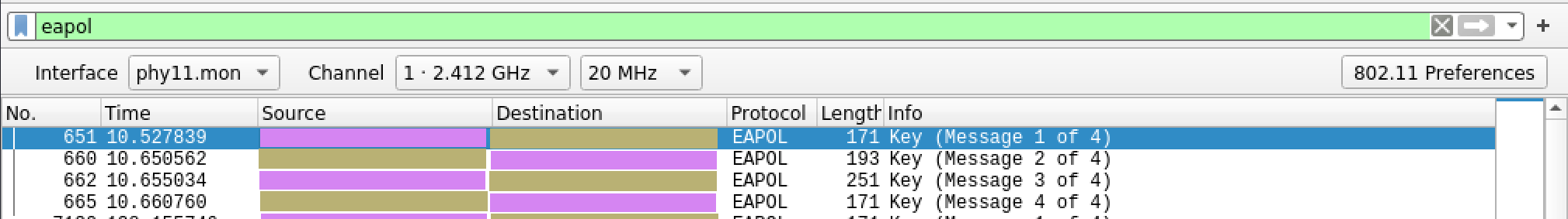 eapol packets